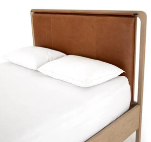 Base de Cama Tapizada de Lujo con Patas de Madera de Teca Sólida, Cabecera Moderna Rosa, Muebles Minimalistas para Dormitorio, Tamaño King, para Hotel, 3 Años de Garantía - Product Image 2