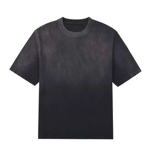 เสื้อยืดคอตตอนหนาน้ำหนักมากสำหรับผู้ชาย คอเต่า พิมพ์ลายซิลค์สกรีน ผ่านการซักแล้ว ทรงปกติ - Product Image 1