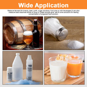 Refractómetro portátil de salinidad y Brix ATC, escala de salinidad de 0-28% y escala de Brix de 0-32% para alimentos, bebidas, agricultura e industria. - Product Image 6