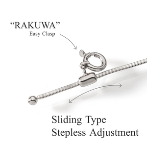 Cadena de serpiente de platino auténtico sin chapado, joyería fina japonesa Pt850, collar personalizado, collar largo único para mujer. - Product Image 2