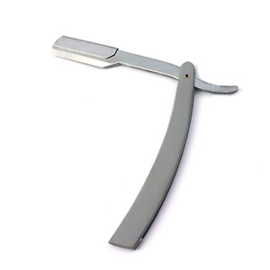 Maquinilla de Afeitar de Seguridad de Acero Inoxidable, Plegable, de Una Sola Cuchilla, Herramienta de Afeitado para Barbería, Mango de Plástico, Uso Profesional - Product Image 3