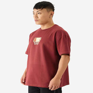 เสื้อยืดแขนสั้นสำหรับผู้ชายผ้าคอตตอนสีทึบระบายอากาศได้ดีแห้งเร็ว - Product Image 1