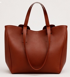 Sac fourre-tout bohème en cuir de Cognac de qualité supérieure pour femme, grand sac à bandoulière de luxe, élégant sac de travail quotidien avec bouton magnétique - Product Image 4