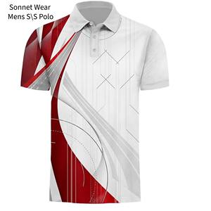 Camisa Polo estampada de manga corta para hombre, ropa de verano - Product Image 6