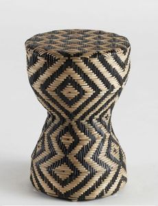 Vintage Style Decorative Rattan Seating <b>Stool</b> Handmade Wicker Ottoman <b>for</b> Living Room Bedroom and Patio Furniture - Product Image 2
