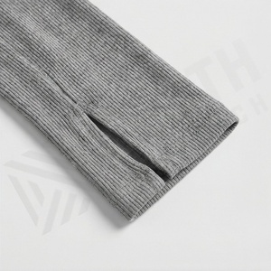 Camiseta Larga de Manga Larga para Mujer, Estilo Crop Top, Color Personalizado, Diseño Elegante, Ropa Deportiva de Moda, Tendencias para el Gimnasio - Product Image 6