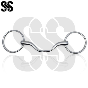 Mors de dressage premium à anneau lâche en acier inoxydable avec support latéral, couleurs et tailles personnalisables, confortables pour l'équitation - Product Image 2