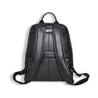 Sac à dos en cuir véritable personnalisé, sac de voyage minimaliste pour ordinateur portable, sac à dos de bureau et scolaire