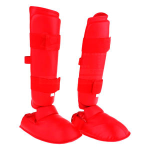 Multi-sport Leather Shin Guards Offering High Versatility Durable Outer Layer Soft <b>Foam</b> <b>Cushioning</b> - Product Image 6