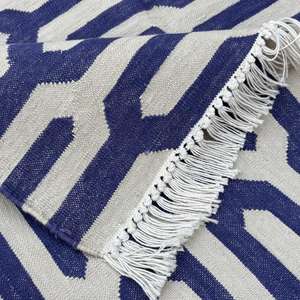 Alfombras de área de algodón reversibles ligeras inspiradas en minimalistas para dormitorios o esquinas de estudio, juego práctico y transpirable 012 - Product Image 3