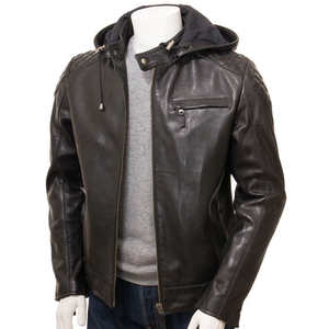 แจ็คเก็ตหนังผู้ชายสไตล์ไฮสตรีทสำหรับฤดูหนาว ลดราคาพิเศษ คุณภาพพรีเมียม แขนยาว กันน้ำ กันลม แฟชั่น - Product Image 1