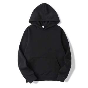 Sweat-shirt à capuche pour homme en tissu polaire doux avec poche kangourou, capuche réglable, style décontracté, streetwear d'hiver - Product Image 4