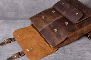 Mochila de Cuero Genuino Personalizada al por Mayor, Bolso de Cuero Real Vintage para Portátil, Bolsos de Viaje para Hombre, Negocios y Aire Libre LBK-0107 - Product Image 2