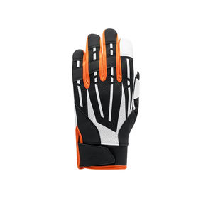 Black Orange White Outdoor Sports Gloves Breathable Palm For Football Use - Product Image 6