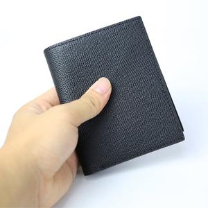 2024 tendance portefeuille à deux volets personnalisé de haute qualité en cuir de vache véritable portefeuille pour hommes de haute qualité de luxe Logo personnalisé - Product Image 3