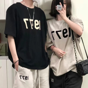 เสื้อยืดและกางเกงขาสั้นชุดเซ็ตผู้ชาย คุณภาพสูง ราคาโรงงาน ผ้าฝ้าย ยูนิเซ็กส์ สไตล์สตรีทแฟชั่นลำลอง สำหรับฤดูร้อน - Product Image 2