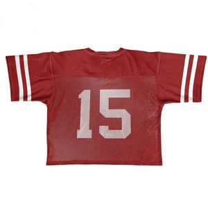 Maillots de sport personnalisés, streetwear stylé, hauts courts pour tous les fans de sport, uniformes de football américain tendance et personnalisés. - Product Image 4