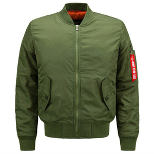 2026 Customized High Quality Eco-Friendly Winter <b>Man</b> Style Casual Green Bomber <b>Jacket</b> New Style Made Pakistan - Product Image 2
