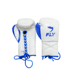Guantes de Kick Boxing MMA Hechos a Medida, 100% Cuero Vacuno, con Cordones, para Entrenamiento Profesional, para Adultos, Guantes Fly - Product Image 4