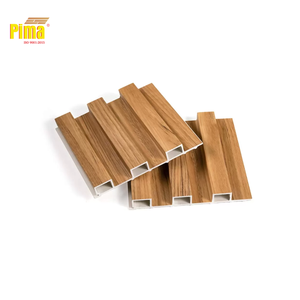 Panneaux de revêtement mural en PVC côtelé modernes pour usage commercial et domestique, imperméables et ignifuges pour optimiser l'espace commercial - Product Image 1