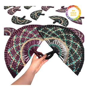 Éventail en jonc de mer de qualité supérieure, origine Vietnam, prix de gros pour cadeaux de fête et organisation d'événements professionnels - Product Image 6