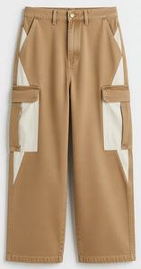 กางเกงยีนส์คาร์โก้ทรงหลวมสำหรับผู้ชาย รุ่น 280350 GSM ผ้าหนา ดีไซน์แผงเดนิมแบบยูทิลิตี้ ขากว้าง สไตล์ฮิปฮอป สตรีทแวร์ - Product Image 2