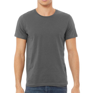 เสื้อยืดผู้ชายสีเทาฤดูร้อน ผ้าฝ้าย 100% OEM ระบายอากาศได้ดี แขนสั้น คอกลม พร้อมพิมพ์ลายดิจิทัล ปรับแต่งลายพิมพ์ได้ - Product Image 4
