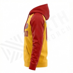 Sudaderas con capucha personalizadas con cremallera completa, bolsillo canguro, logo impreso a medida, 100% algodón polar, servicio OEM, pedidos al por mayor, color personalizado - Product Image 3