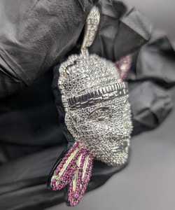 Colgante de Moissanita Personalizado con Cara de Conejo, Estilo Hip Hop Iced Out, Plata 925, Joyería Fina de Lujo, Colgantes y Dijes - Product Image 4