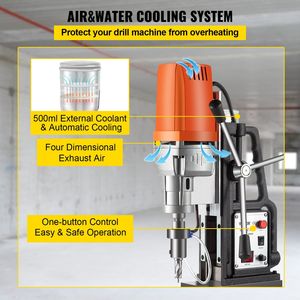 ระบบสว่านแม่เหล็กไฟฟ้า MD50 1680W ความเร็วแกนหมุน 300 รอบต่อนาที เส้นผ่านศูนย์กลางเจาะ 2 นิ้ว แรงแม่เหล็ก 2900 ปอนด์ รุ่นปี 2022 เครื่องเจาะรุ่นใหม่ - Product Image 5