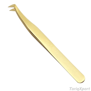 Pinzas Profesionales de Acero Inoxidable para Extensión de Pestañas, Pinzas de Precisión para Cejas con Punta Lisa y Recta para Salón de Belleza - Product Image 3