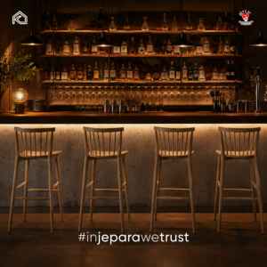 Commercial Solid Wood <b>Bar</b> Chair Spindle <b>Back</b> Wooden Counter <b>Stool</b> for Restaurant Cafe Hotel <b>Bar</b> Furniture - Product Image 6