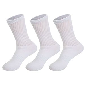 Calzini sportivi casual traspiranti da donna, colore tinta unita, 3 paia per taglia 5-10 - Product Image 1