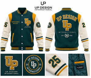 Custom Men's Winter Wool Varsity Letterman <b>Baseball</b> <b>Bomber</b> <b>Jacket</b> PU Leather Contrast Sleeves Embroidered OEM ODM Manufacturer - Product Image 4