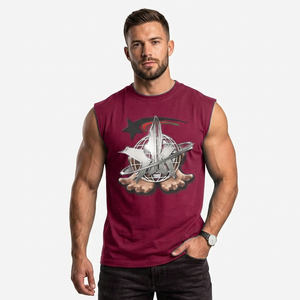 Camiseta Deportiva Personalizada al por Mayor para Hombre, de Poliéster Transpirable, de Secado Rápido, Antipilling, para Entrenamiento en el Gimnasio - Product Image 4