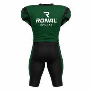 Uniforme de Fútbol Americano Transpirable y Acolchado de Poliéster/Algodón para Hombre/Mujer, Uso en Verano, Incluye Pantalones y Jersey Personalizados para la Escuela - Product Image 2