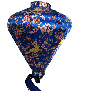 Vietnamese Silk Lantern Water Drop Shape Hanging Lantern 30cm Outdoor Festival Wedding Garden Decoration Fabric Lampshade - Product Image 1