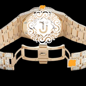 Premium Quality Stainless Steel Fully <b>Iced</b> <b>Out</b> Diamond <b>Watch</b> for Men and Unisex Available for Export Price from India - Product Image 5