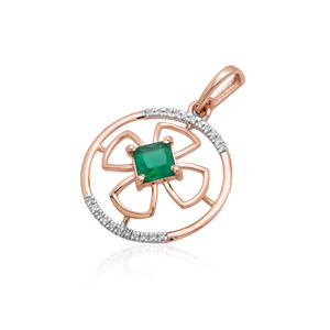 Pendentif en diamant naturel de 0,08 carat, couleur H-I, taille brillant rond, clarté VS-SI, collier solitaire miné sur terre, bijoux pour elle - Product Image 2