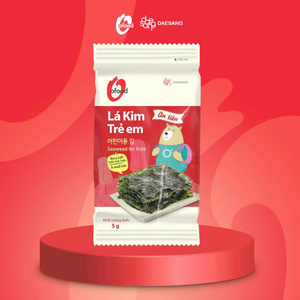 Korean Roasted <b>Seaweed</b> <b>Snack</b> for Kids 5g × 3 Bundles Wholesale O'food | Low Sodium | Seasoned Laver | Ready To Eat Food - Product Image 4