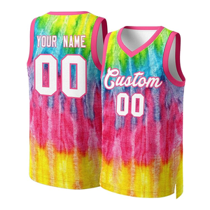 Camiseta de Baloncesto con Estampado Tropical Personalizado, Cuello en V, Sin Mangas, 100% Poliéster Sublimado, Malla Transpirable, Unisex, para Adultos, Ropa de Verano - Product Image 5