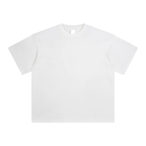 T-shirt court et ample personnalisé 260 GSM pour homme, 100% coton épais, coupe oversize, idéal pour la gym et les clubs, effet délavé - Product Image 2