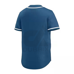 Maillot de baseball personnalisé respirant toutes les tailles disponibles pour l'équipe d'adultes avec nom et numéro en stock - Product Image 2