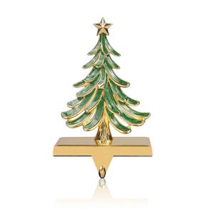 Metal <b>Christmas</b> Tree Shape <b>Stocking</b> Holder Decorative Holiday Hook Traditional Design Durable Craft Tabletop <b>Christmas</b> Decor - Product Image 2