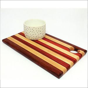 Planche à découper en bois de noyer de luxe, robuste, avec poignée, plateau de service multifonctionnel pour charcuterie - Product Image 4