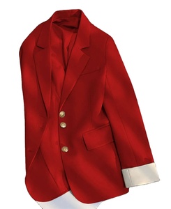 สูทสีฟ้าสำหรับผู้หญิงสูทลำลองขนาดเล็กสไตล์เกาหลีดีไซน์ไฮเอนด์ดีไซน์ใหม่สำหรับฤดูใบไม้ผลิโลโก้ออกแบบได้ตามที่ต้องการ - Product Image 1