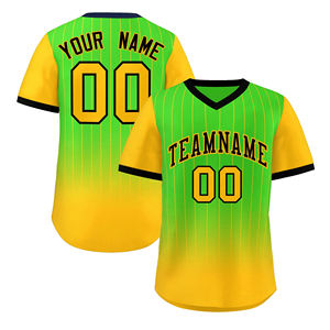 Camisetas de Béisbol con Cuello en V, Impresión Digital Personalizada, Transpirables, al por Mayor, Camisetas de Béisbol Lisas Baratas, Ropa Deportiva 100% Poliéster - Product Image 4