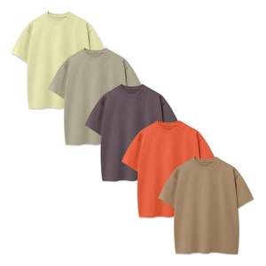 T-shirt homme coupe classique, 100% coton, col rond, manches courtes, impression sérigraphique logo personnalisé, style décontracté et ample. - Product Image 6