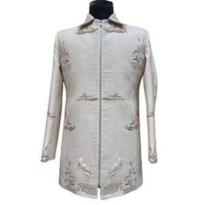 Camisa Clásica con Cuello, Diseño Narrativo Natural, Sin Arrugas, para Bodas y Fiestas, Sherwani para Hombre, Ropa Premium de Terciopelo TR Lachka - Product Image 1