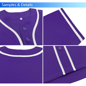 Color Fade Baseball Jersey Unisex <b>Ombre</b> Gradient Custom Breathable Mesh Button Front Short Sleeve - Product Image 4